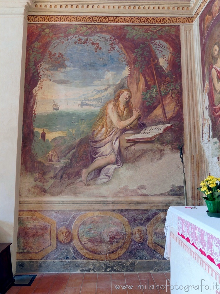 Milan (Italy) - Left wall of the apse of the Oratory of Santa Maria Maddalena
